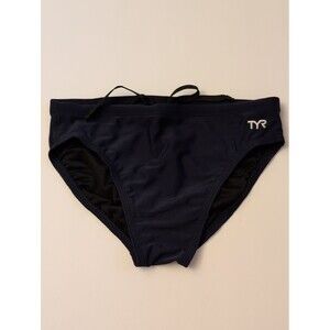 TYR Men's Swim Brief Drawstring Navy Blue Like New Training Athletic - Size 32/M